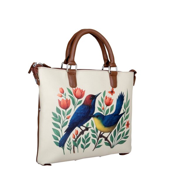 Printed Leather 3-in-1 Convertible Top Handle Crossbody Bag for Women- Daily Use - Picture 7 of 16